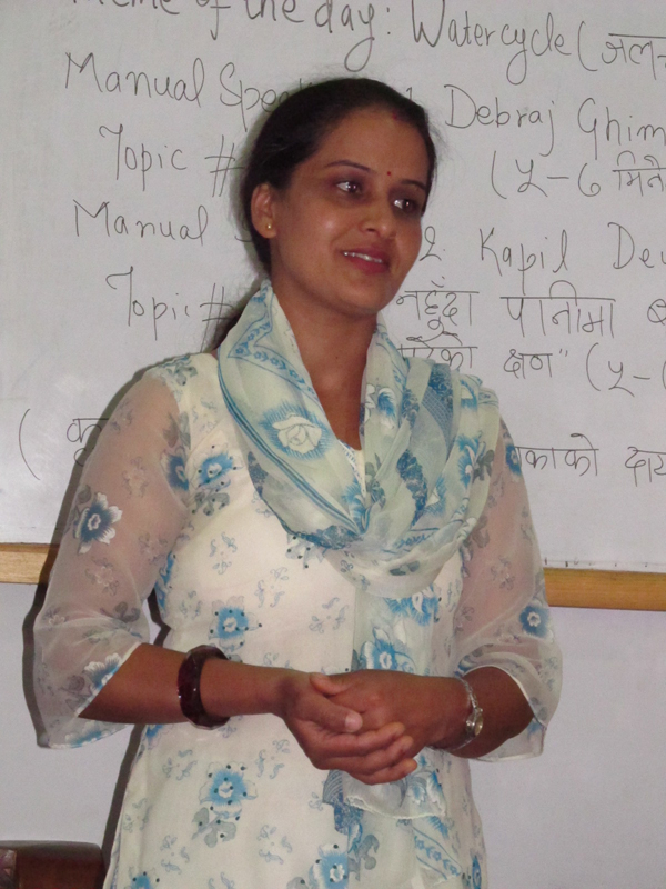 3_Table Topic speaker Jamuna Siwakoti with her speech