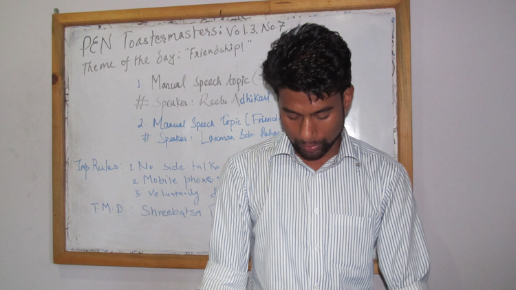 1_Toastmaster Shreebatsa Basnyat