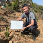 PAX EARTH JAPAN PRESIDENT OBSERVED THE FRUIT TREES AND SOIL CEMENT PONDS IN KAVRE